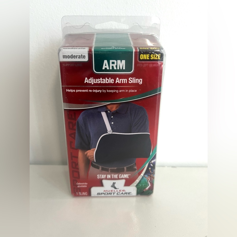 Mueller Adjustable Arm Sling Moderate One Size New